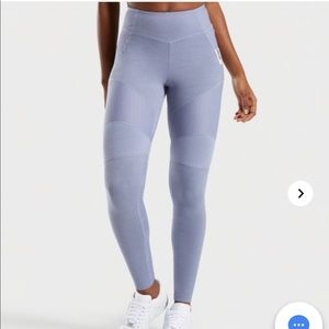 Gymshark true texture leggings intense steel blue